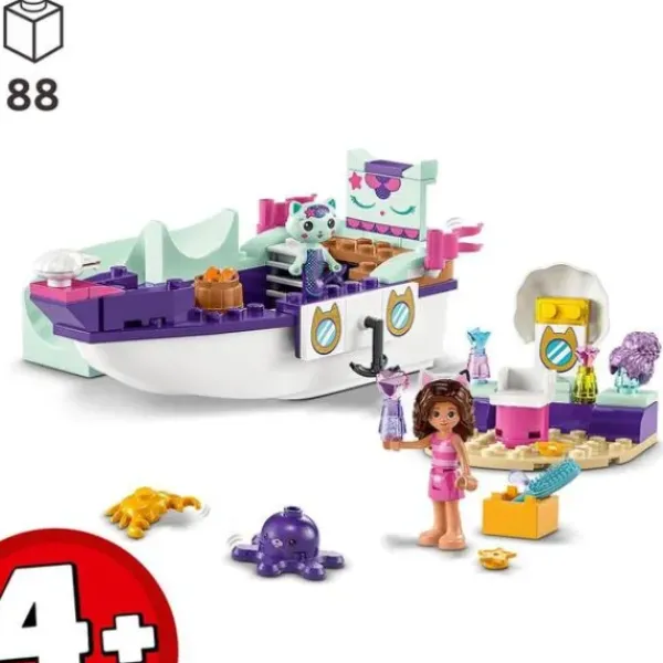 * Maisons De Poupee<10786 - ® Gabby Et La Maison Magique - Le Bateau Et Le Spa De Gabby Et Marine