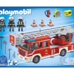 Playmobil Playmobil<9463 - Camion Pompiers Echelle Pivotante City Action