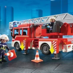Playmobil Playmobil<9463 - Camion Pompiers Echelle Pivotante City Action