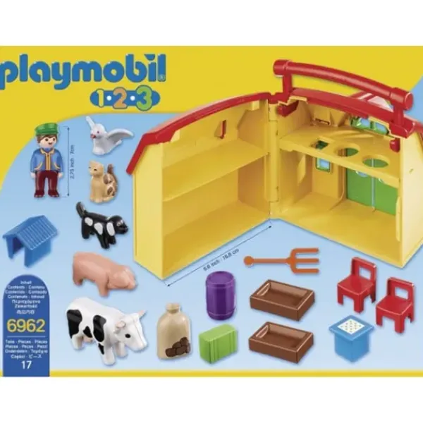 Playmobil Playmobil<6962 - Ferme Transportable - 1.2.3