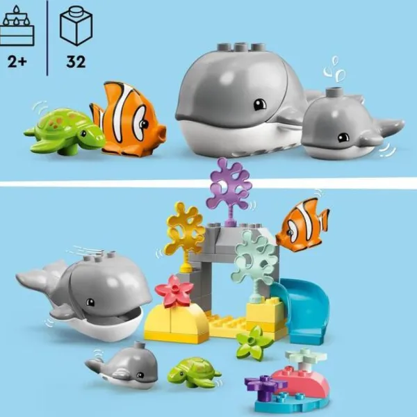 LEGO 1Er Age<10972 - ® Duplo - Animaux Sauvages De L'Ocean