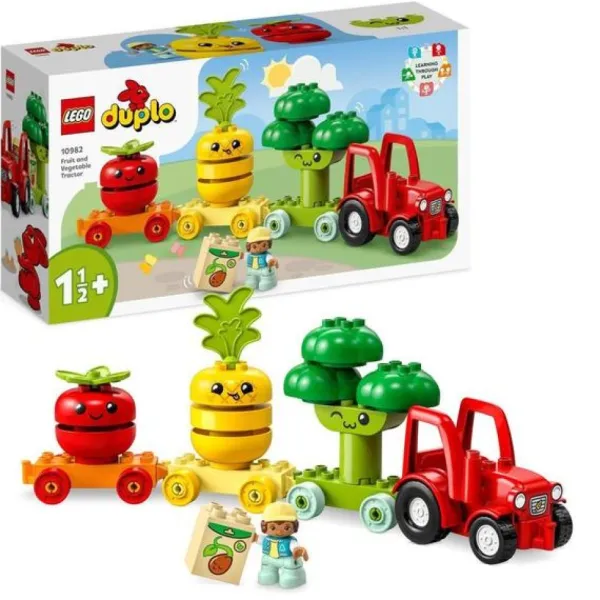 LEGO Jouets À Emboîter, À Empiler<10982 - ® Duplo - Le Tracteur Des Fruits Et Legumes