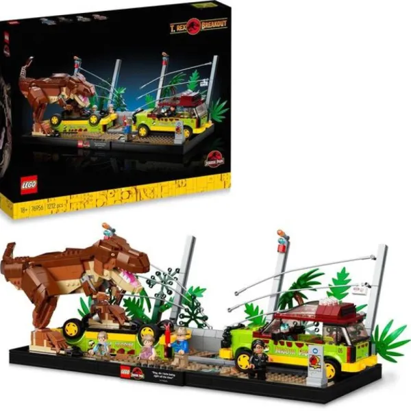 LEGO Lego, Briques Et Blocs<76956 - ® Jurassic World - L'Evasion Du T. Rex De Jurassic Park
