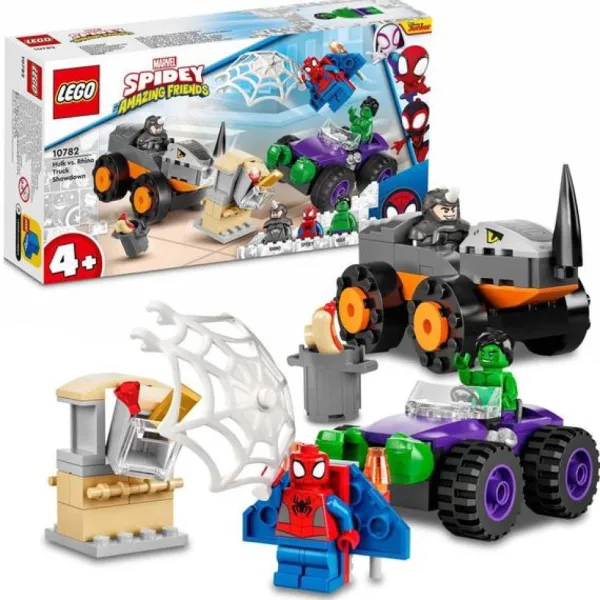 LEGO Lego, Briques Et Blocs<10782 - ® Marvel - Le Combat Des Camions, Hulk Contre Le Rhino