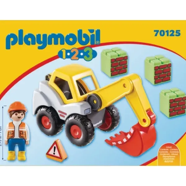 Playmobil Playmobil<70125 - 1.2.3 - Pelleteuse