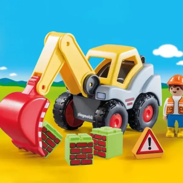 Playmobil Playmobil<70125 - 1.2.3 - Pelleteuse