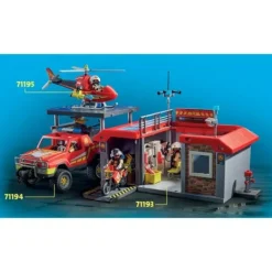 Playmobil Playmobil<71193 - City Action - Caserne De Pompiers Transportable