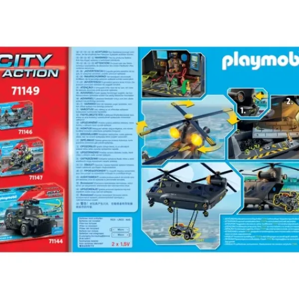 Playmobil Playmobil<71149 – City Action - Helicoptere Des Forces Speciales
