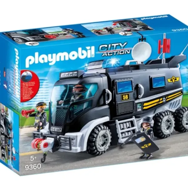 Playmobil Playmobil<9360 - City Action - Camion Des Policiers D'Elite Avec Sirene