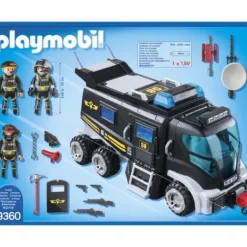 Playmobil Playmobil<9360 - City Action - Camion Des Policiers D'Elite Avec Sirene