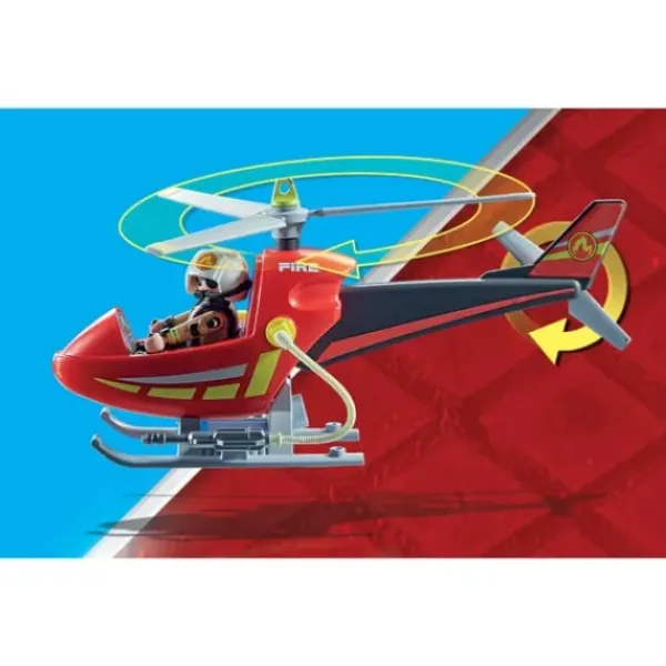 Playmobil Playmobil<71195 - City Action – Helicoptere Bombardier Des Pompiers