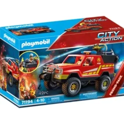 Playmobil Playmobil<71194 - City Action - Pick-Up Et Pompier