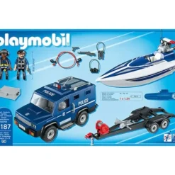 Playmobil Playmobil<5187 - City Action - Fourgon Et Vedette De Police