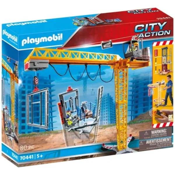 Playmobil Playmobil<70441 - City Action - La Grue Radio-Commandee