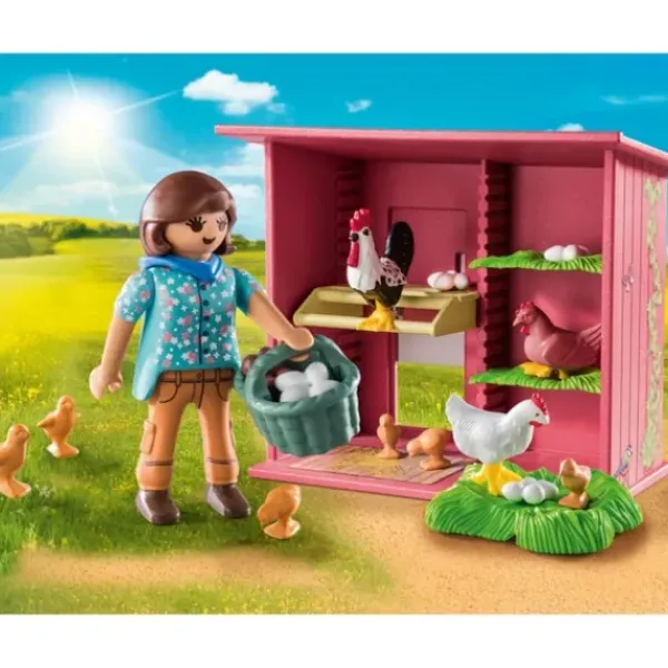 Playmobil Playmobil<71308 - Country - Agricultrice Et Poulailler