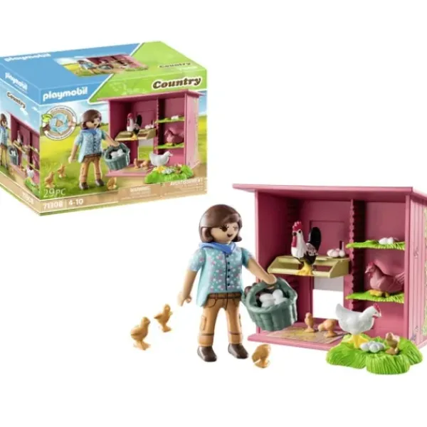 Playmobil Playmobil<71308 - Country - Agricultrice Et Poulailler