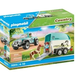 Playmobil Playmobil<70511 - Country - Voiture Et Van Pour Poney