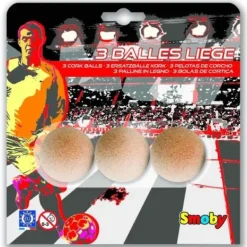 Smoby Baby-Foot<3 Balles En Liege Pour Baby Foot