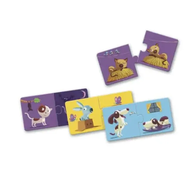 Djeco Puzzle Bébé / Enfant<12 Puzzles 2 Pieces Contraires