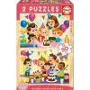 Educa Puzzles Bois<2 Puzzles En Bois 50 Pieces Fete D´Anniversaire