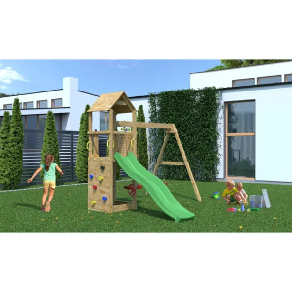 Fungoo Aires De Jeux<Aire De Jeux Flappi Avec Balancoire Double