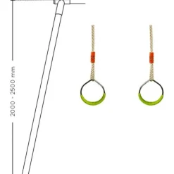 Soulet Balancoires Et Portiques<Anneaux En Metal Pour Portique