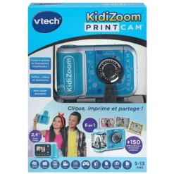 VTech Appareils Photo Et Camera<Appareil Photo Bleu Avec Impression Instantanee - Kidizoom Print Cam