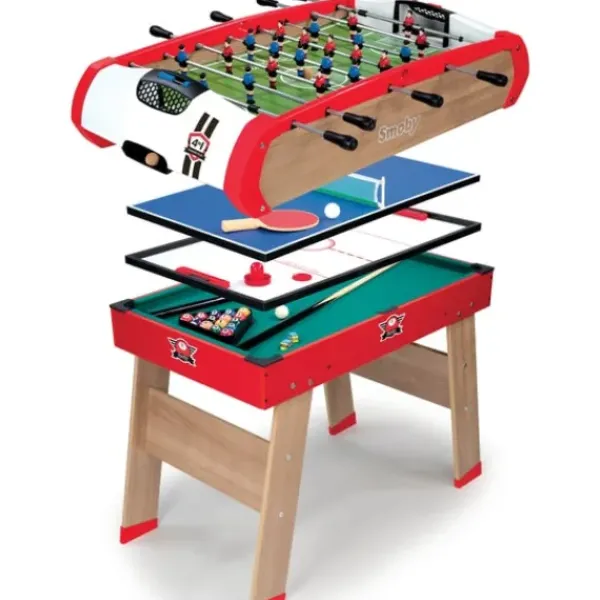 Smoby Baby-Foot<Baby Foot Powerplay 4 Jeux En 1