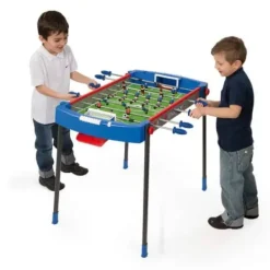 Smoby Baby-Foot<Babyfoot - Challenger - Pieds Antiderapants - + 2 Balles Incluses