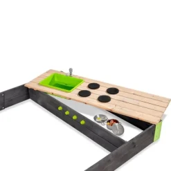 Exit Toys Bacs À Sable<Bac A Sable En Bois Avec Cuisine Aksent 200 X 140
