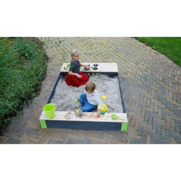 Exit Toys Bacs À Sable<Bac A Sable En Bois Avec Cuisine Aksent 200 X 140