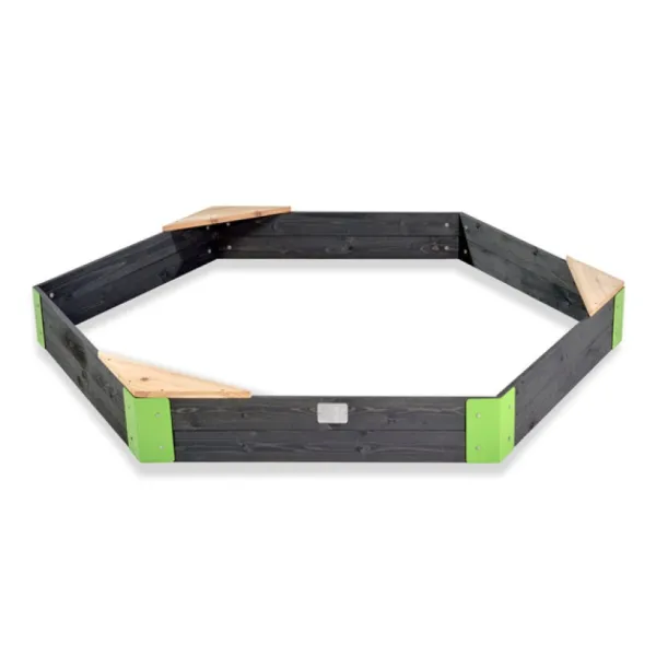 Exit Toys Bacs À Sable<Bac A Sable En Bois Hexagonal Aksent 200 X 170 Cm