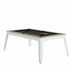 Rene Pierre Billards<Billard Steel Oslo Blanc Avec Plateau