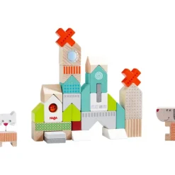 Haba Planchettes Et Construction En Bois<Blocs De Construction En Bois Chien Et Chat