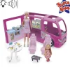 Lolly Barbie Et Poupées Mannequin<Camping Car De Poupee Avec Accessoires Et Effets Sonores