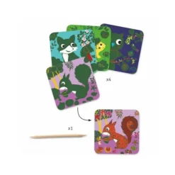 Djeco Découpage, Collage, Pliage<Cartes A Gratter Petites Betes