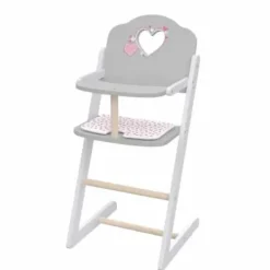 LOVE BEBE Accessoires Poupons<Chaise Haute Poupon En Bois 60 Cm