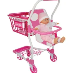LOVE BEBE Poupons<Chariot De Course Avec Siege Bebe