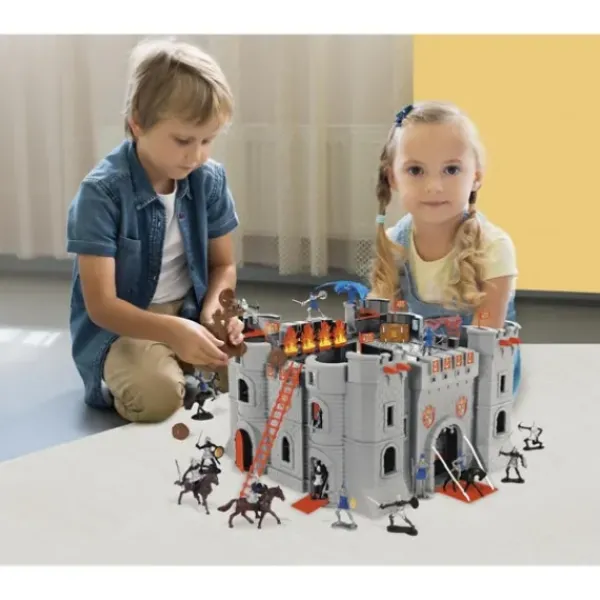 Invincible Heroes Heros & Univers<Chateau Fort Medieval Et Dragon - 50 Accessoires