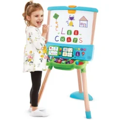 VTech Tableaux, Ardoises<Chevalet En Bois 3 En 1 - Magi Chevalet Magneti'Lettres