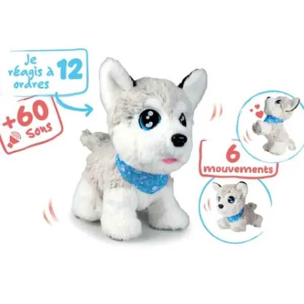 Simba Dickie Peluches Interactives<Chien Husky Interactif Chi Chi Love 30 Cm