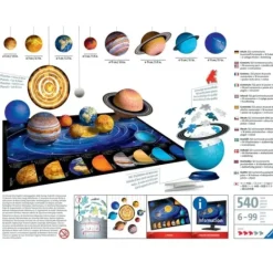 Ravensburger Puzzles 3D<Coffret 8 Puzzles 3D - Systeme Solaire