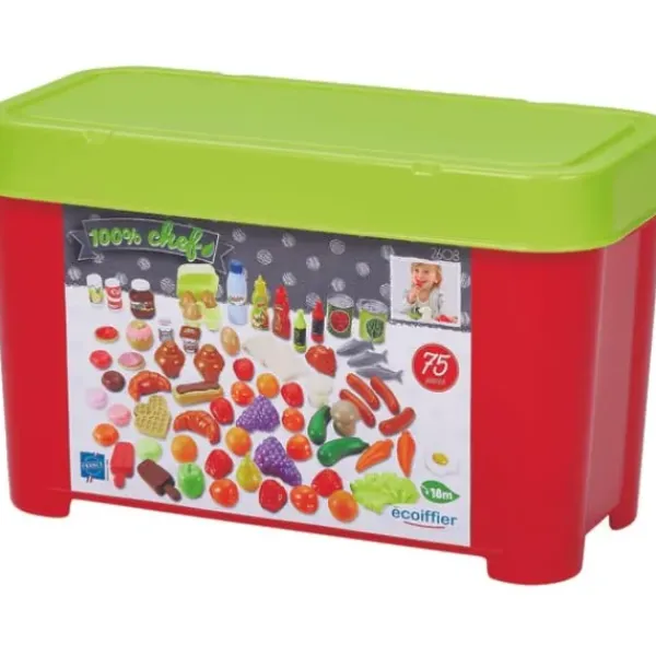 Ecoiffier Cuisine Et Dinette<Coffret Alimentation 75 Pieces