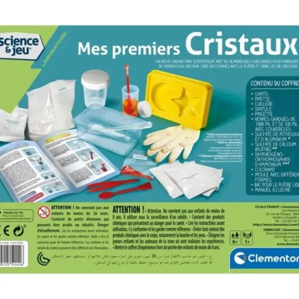 Clementoni Jeux Scientifiques<Coffret Cree Tes Cristaux Et Mes Premiers Triops
