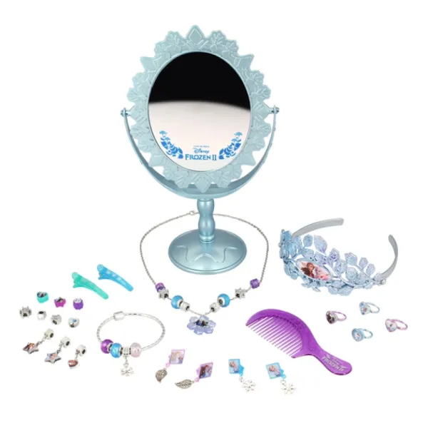 KD Fashion Mode, Bijoux, Décoration, Cosmetiques<Coffret De Bijoux Avec Miroir (25 Pieces) - La Reine Des Neiges