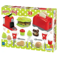 Ecoiffier Cuisine Et Dinette<Coffret Grille-Pain Machine A Cafe Et Gaufrier
