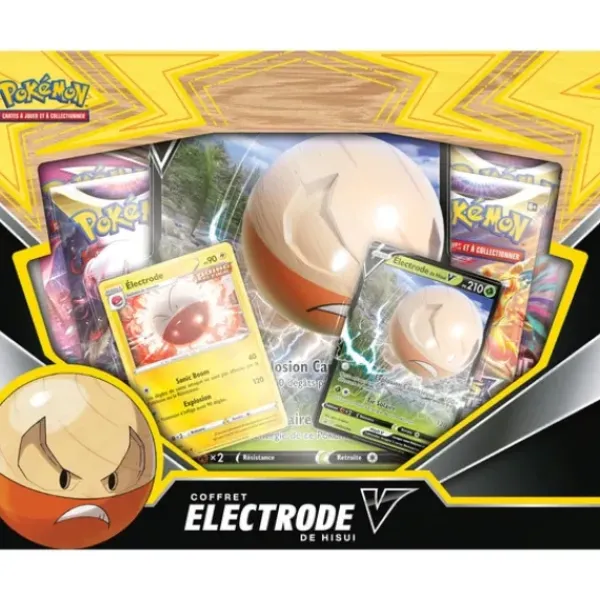 Asmodée Cartes À Collectionner<Coffret Pokemon 4 Boosters Electrode De Hisui V