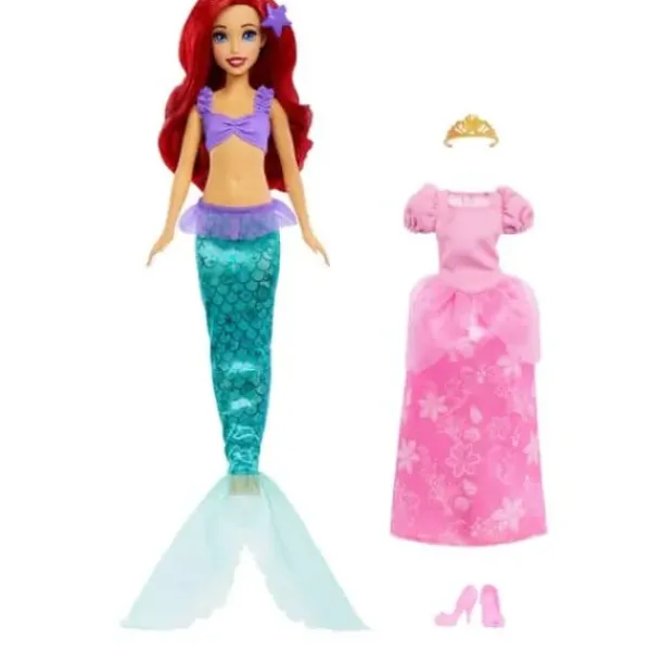 Mattel Poupées<Coffret Poupee Ariel 2 En 1 - Disney Princesses