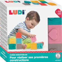 Ludi Jouets À Emboîter, À Empiler<Cubes Sensoriels Emboitables