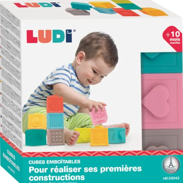 Ludi Jouets À Emboîter, À Empiler<Cubes Sensoriels Emboitables